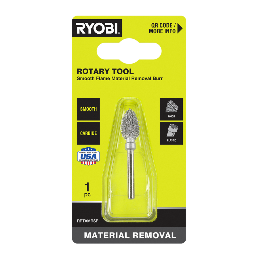 Ryobi Rotary Smooth Flame Material Removal Burr - 51mm x 21mm x 101mm - Efficient Concave Cuts - SuperSaverAU - view 1