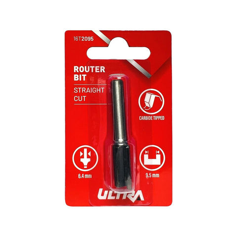 Ultra Router Bit - Straight 9.5mm - Tungsten Carbide - Durable - SuperSaverAU - view 1