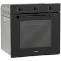 Whirlpool 60cm multi-function oven - 67L net, forced air cooking, SmartClean, black glass - W3OMK35HR0BA