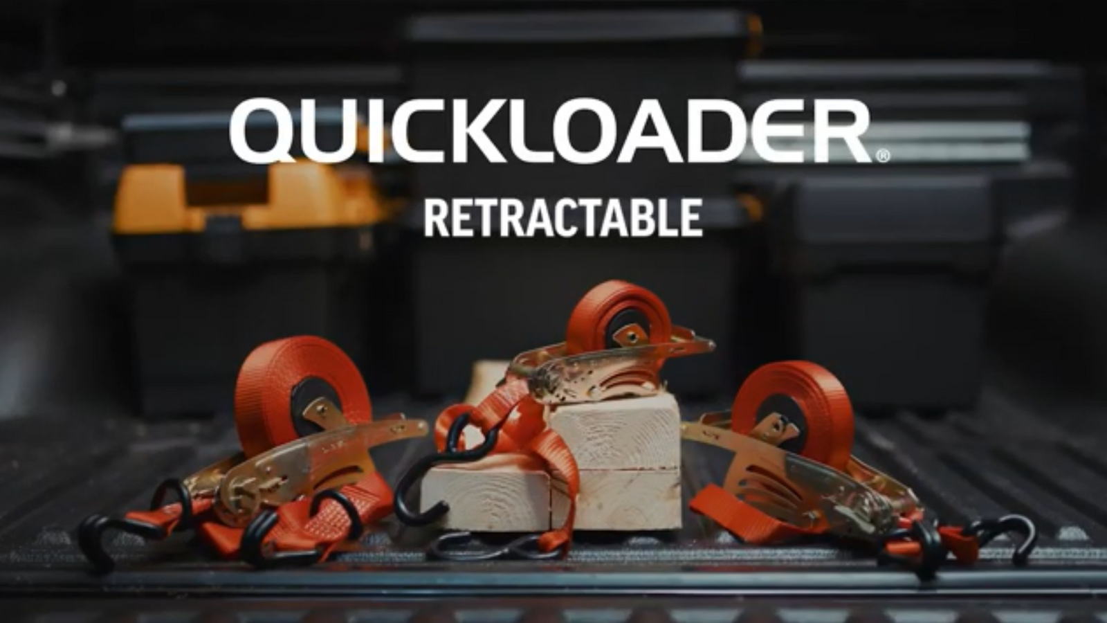 Quickloader 3m 250kg Magnet Ratchet Tie Down Strap - Red/Black