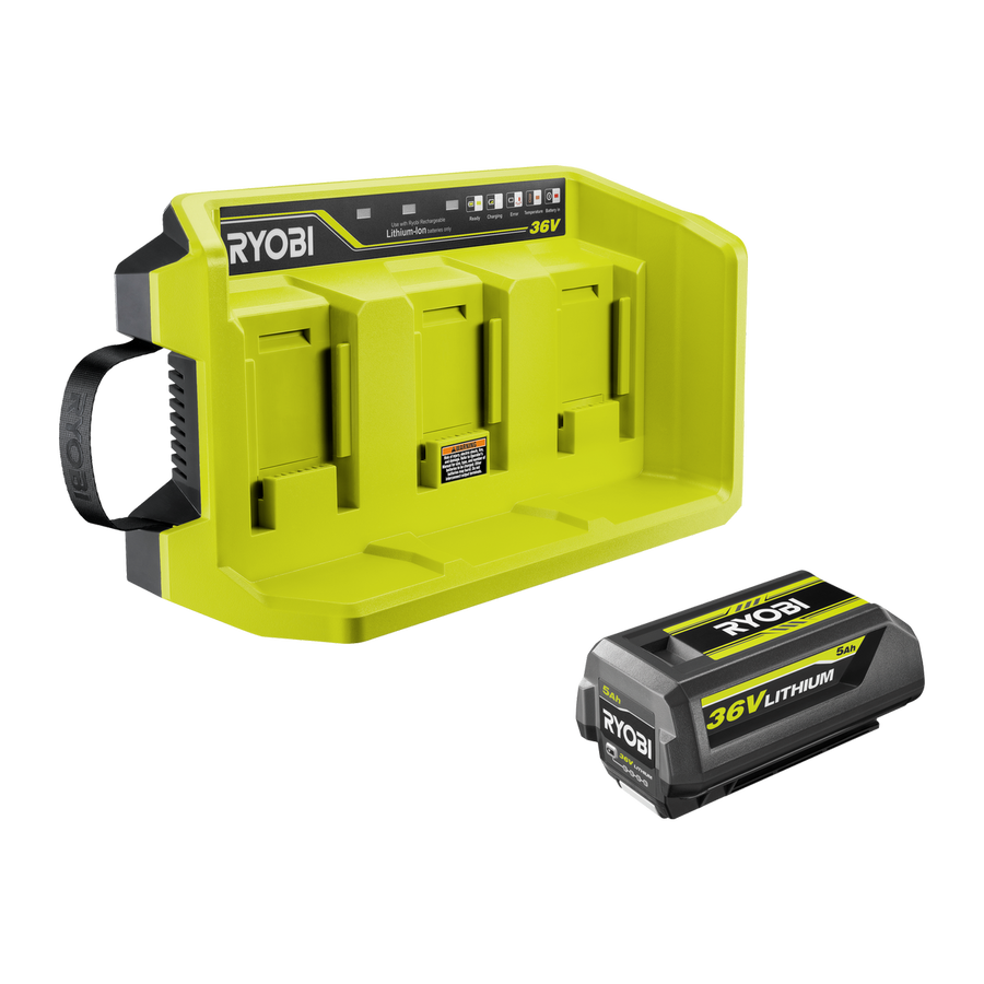 Ryobi 36V 3 Port Charger & 5Ah Battery Kit - 36V - Efficient Charging - SuperSaverAU - view 1