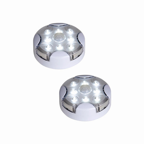 Magic Living 8 LED Sensor Nightlight, Motion Activated White 2 Pack MLS3