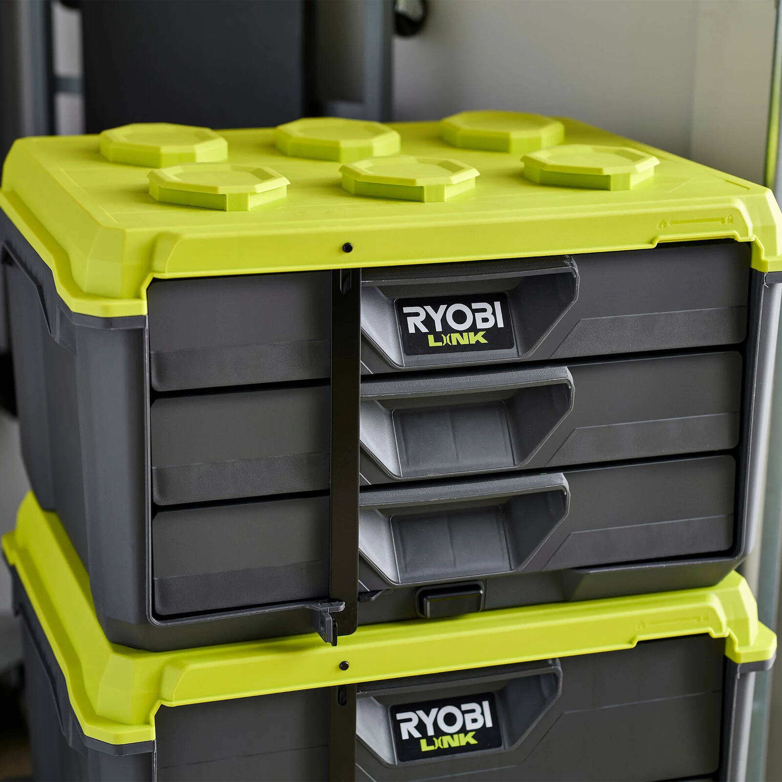 Ryobi LINK 3-Drawer Toolbox, Modular Storage with Extendable Drawers