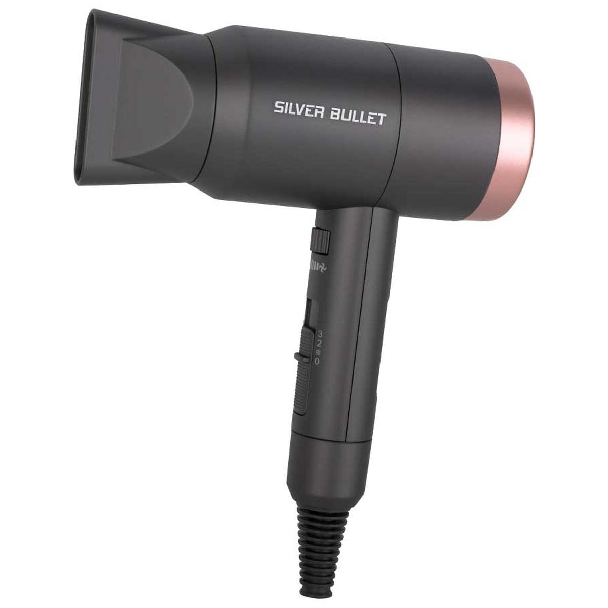 Silver Bullet Odyssey hair dryer 1800W - lightweight design, negative ions, diffuser - 900662