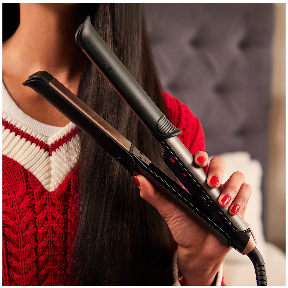 Remington ONE Straight and Curl Styler - Two-in-One - 32mm Curl Barrel - 110mm Plates - S6077AU