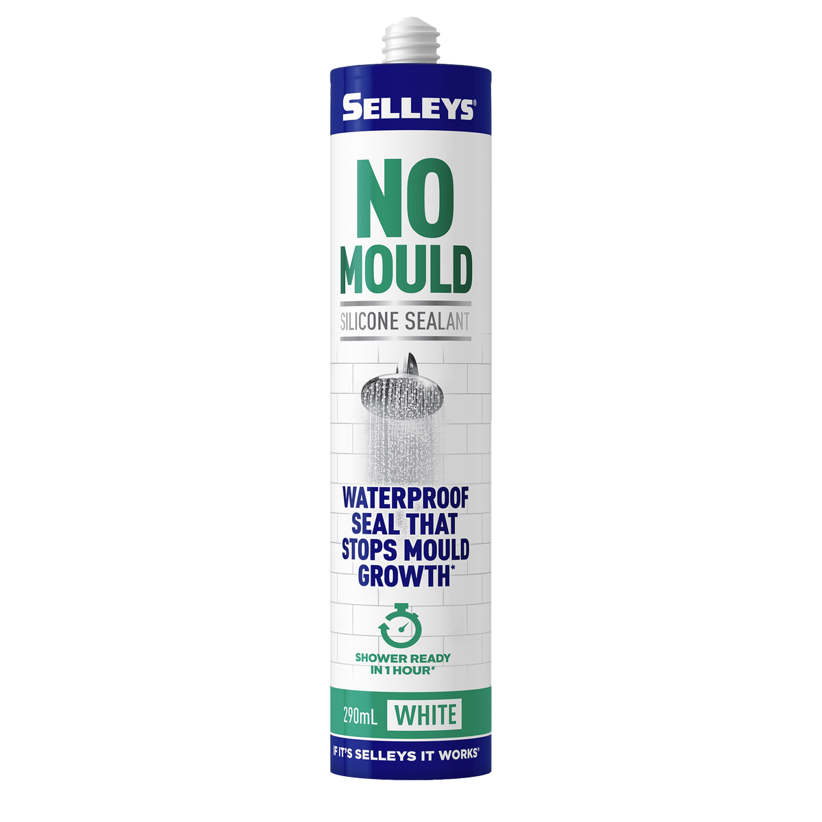 Selleys No Mould Resistant Silicone Sealant 290ml - White - 290ml - SuperSaverAU - view 1