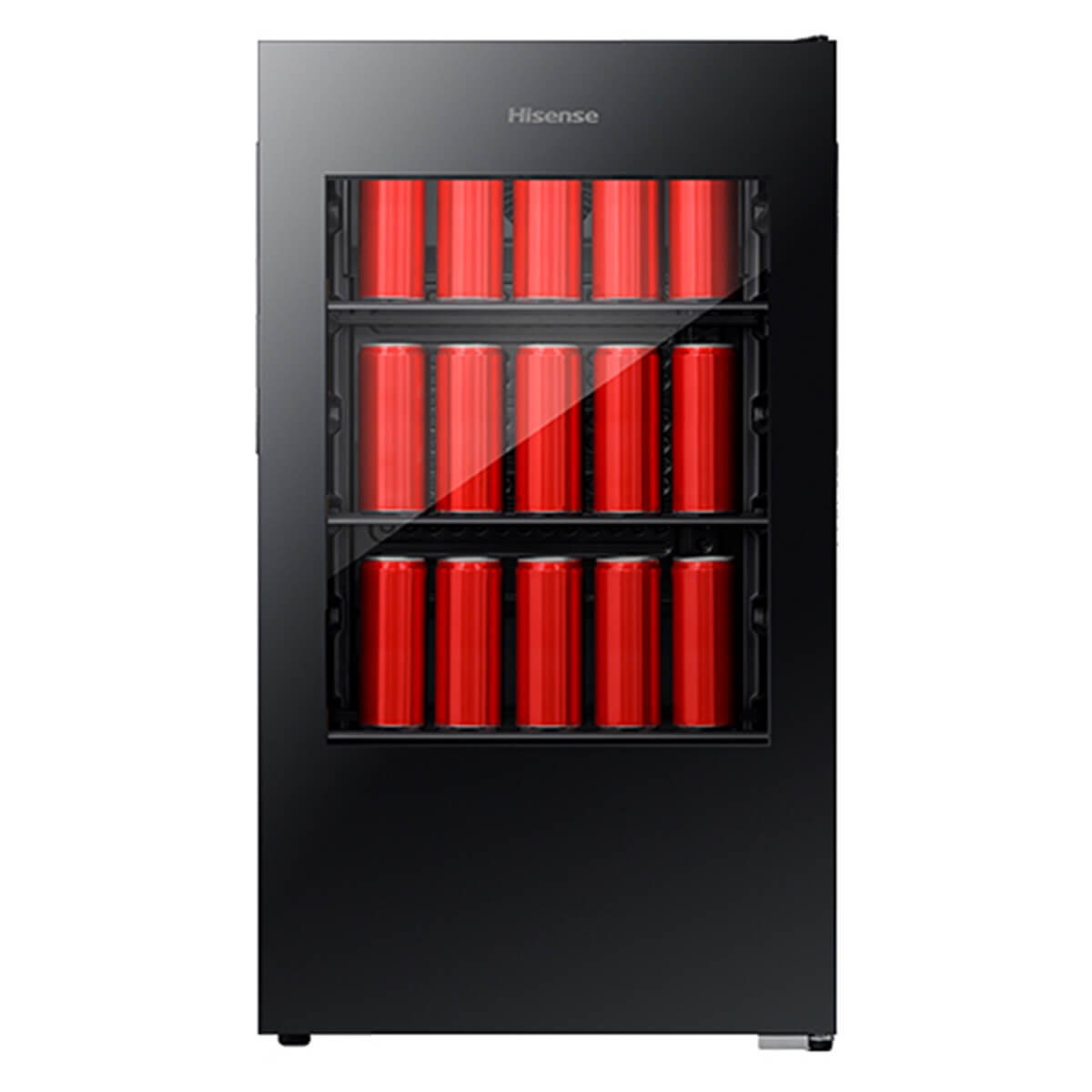 Hisense 91L Beverage Centre - Black Glass, Total NoFrost, Reversible Door, 2 Star Rating - HRBC113