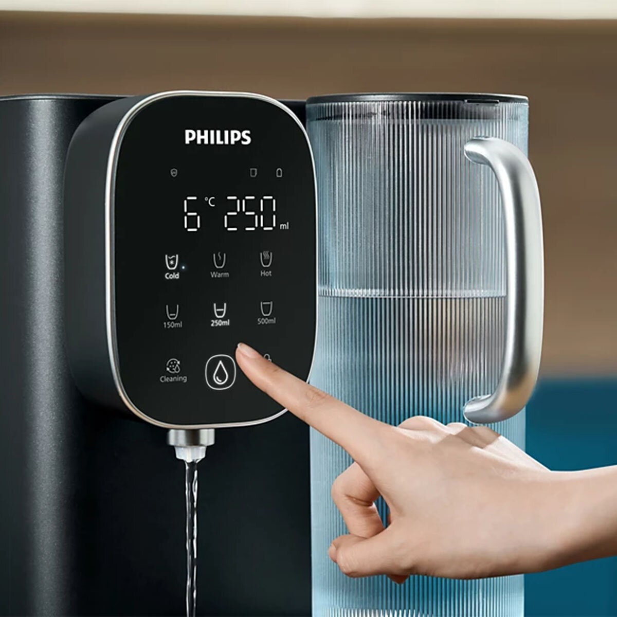 Philips RO Water Station with Aquaporin Inside - Hot and Cold Water, Peltier Cooling, Black - ADD6912BK