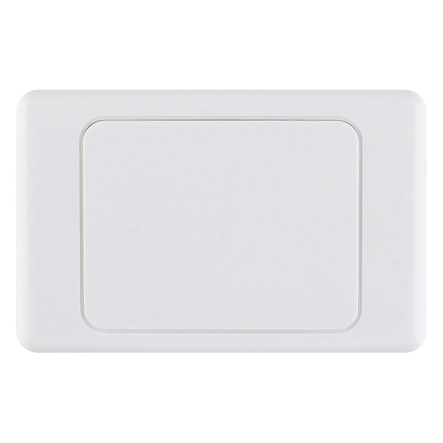 DETA Blank Wall Cover Plate White Polycarbonate 10 Pack 6109BT
