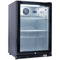 Smart 118L drinks chiller - black, lockable door, 7 star energy rating, interior light - SMH1840BLK