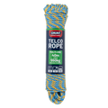 Grunt 6mm x 40m Telco Rope, Blue with Yellow, Twisted Polypropylene, 550kg Break Strength