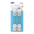 Perma Child Safety 18cm Adhesive Universal Flexi Locks - 4 Pack, White/Clear