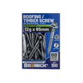 Bremick Hex Roofing Screw 12g x 65mm - B8 - Pack of 100 - Corrosion Resistant - SuperSaverAU - view 2