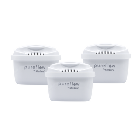 Stefani Pureflow Replacement Filter Cartridge 3 Pack - 150L BPA Free - SuperSaverAU - view 1
