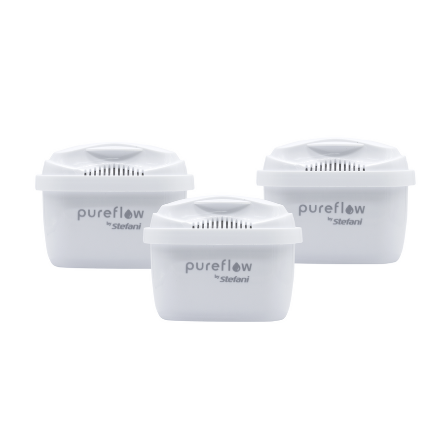 Stefani Pureflow Replacement Filter Cartridge 3 Pack - 150L BPA Free - SuperSaverAU - view 1