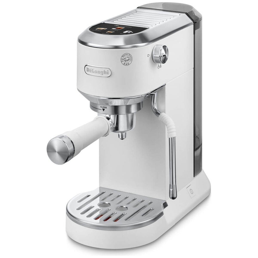 DeLonghi Dedica Duo Cold Brew Coffee Machine - 15 Bar Pump, Slim Full Metal Design, White - EC890WI