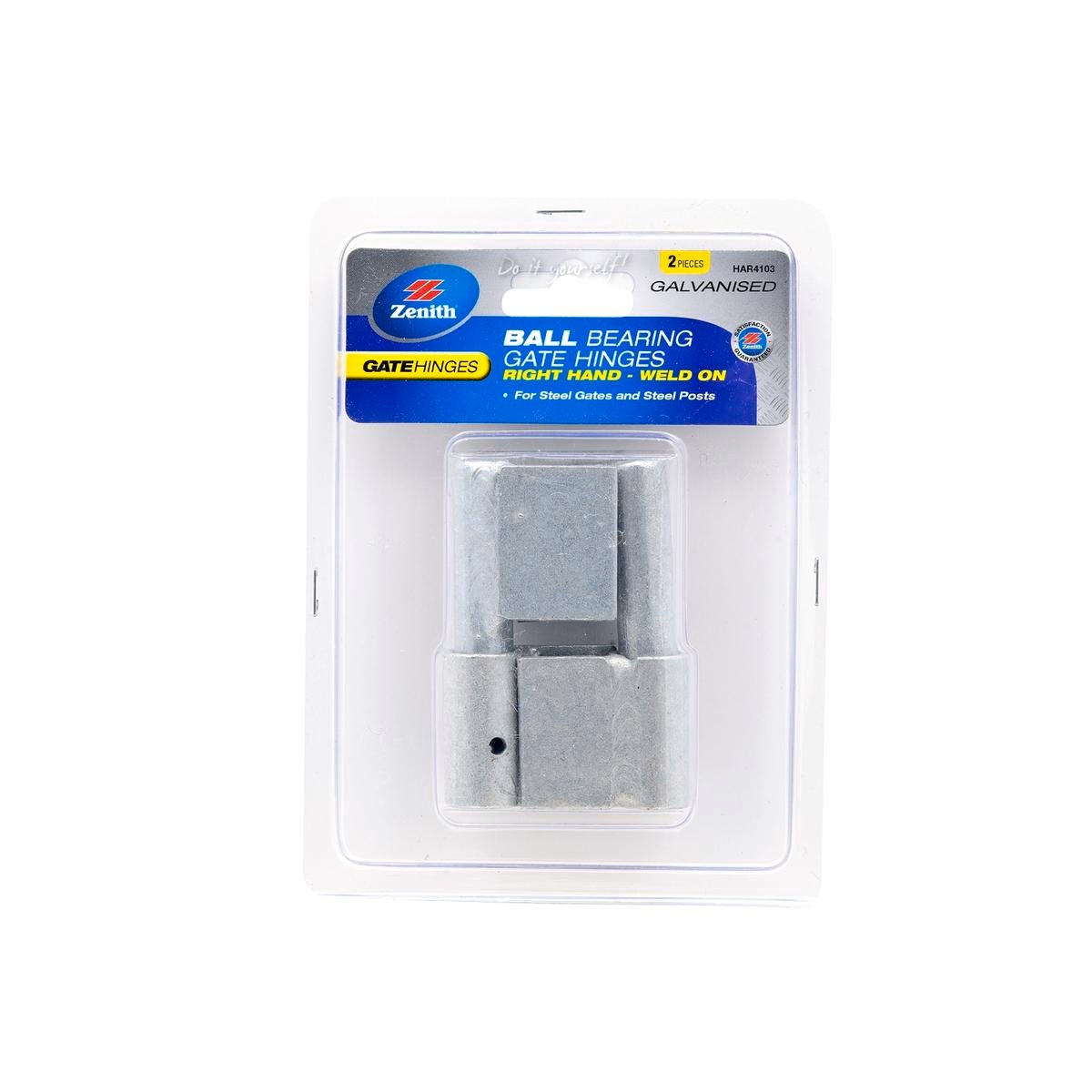 Zenith Gate Hinges - Galvanised Steel - 2 Pack - Durable - Easy Install - SuperSaverAU - view 1