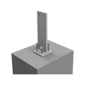 Vuepro T-Blade Post Support - 80mm - Galvanised - Concealed Fixing - SuperSaverAU - view 5