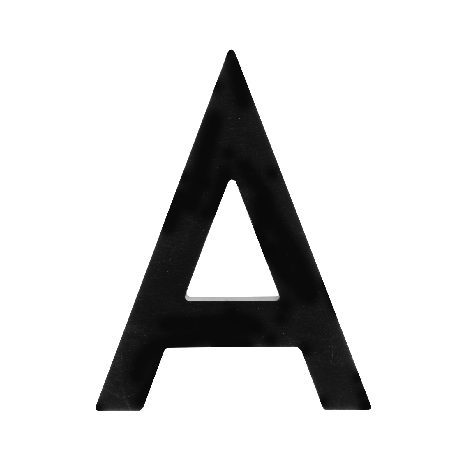 Sandleford Black Edge Letter A 100mm House Sign
