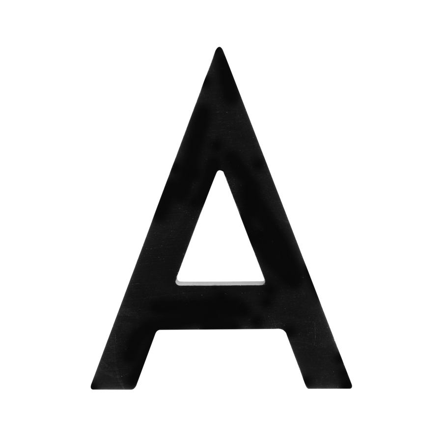Sandleford 100mm Black Edge Letter A - Durable Signage - Weather-Resistant - SuperSaverAU - view 1