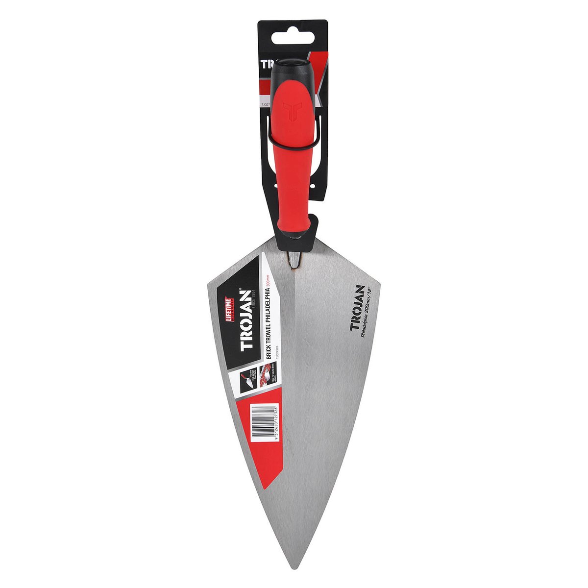 Trojan 300mm Philadelphia Brick Trowel - High Carbon Steel - Ergonomic Grip - SuperSaverAU - view 3