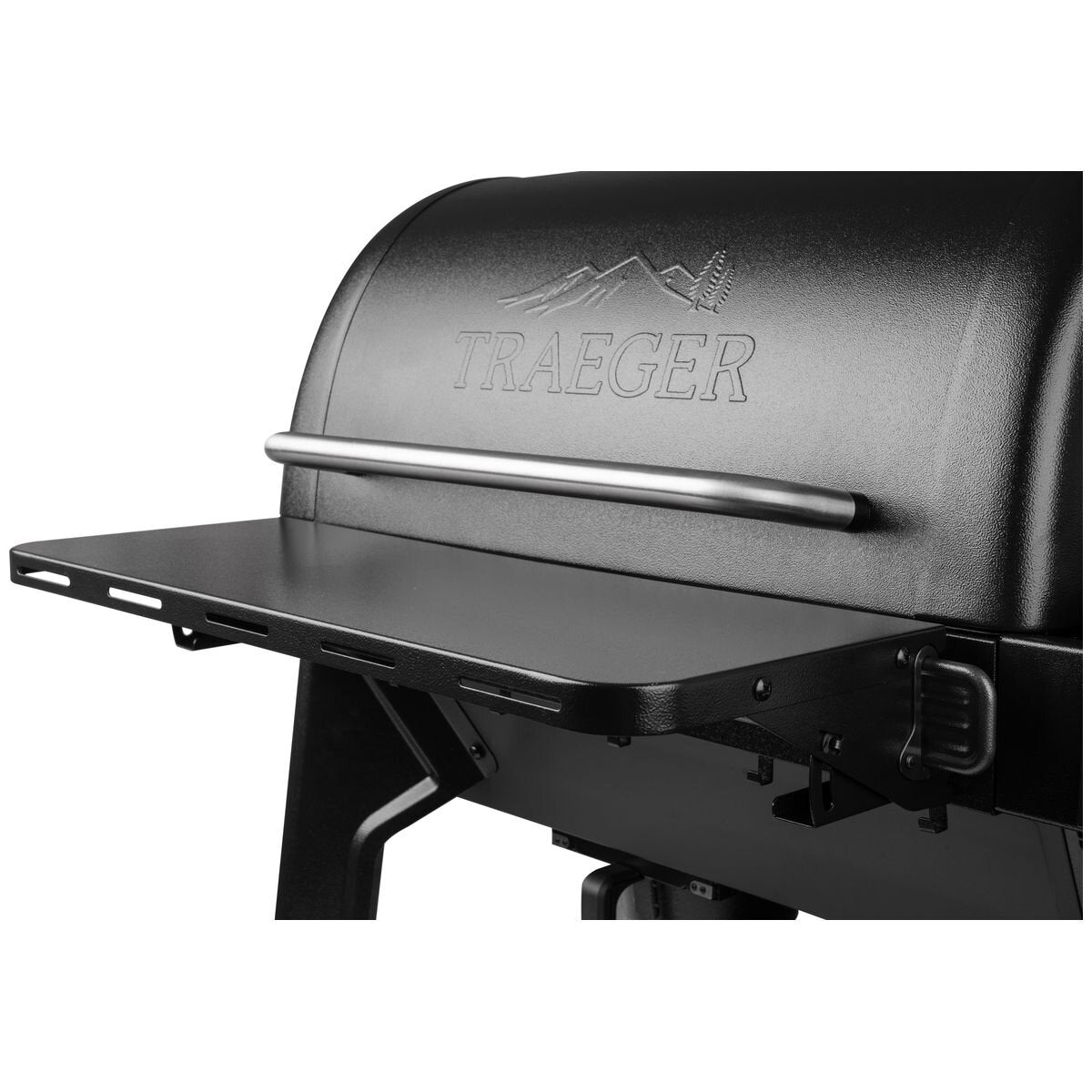 Traeger P.A.L. Pop-And-Lock Folding Shelf - Suits Woodridge BBQs, Tool-Free, Cold-Rolled Steel - BAC766