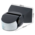 Deta Black PIR Security Sensor - 12m Range - Plastic - Weather Resistant - SuperSaverAU - view 4