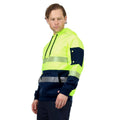 Citeco Yellow Hi Vis Taped Hoodie Large - UPF 50+ - Reflective Tape - Soft Fleece - SuperSaverAU - view 3