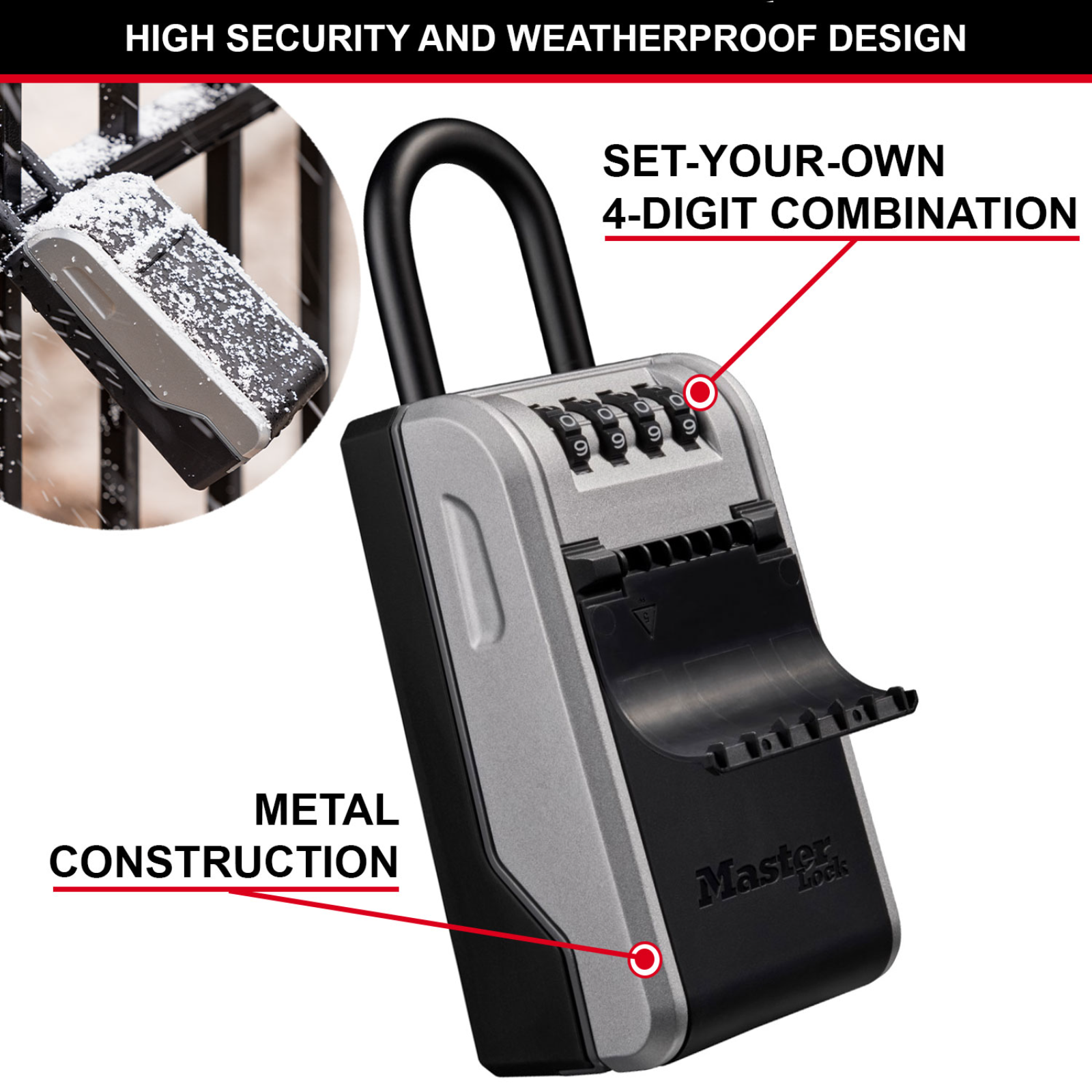 Master Lock Portable Next Gen Combination Key Safe