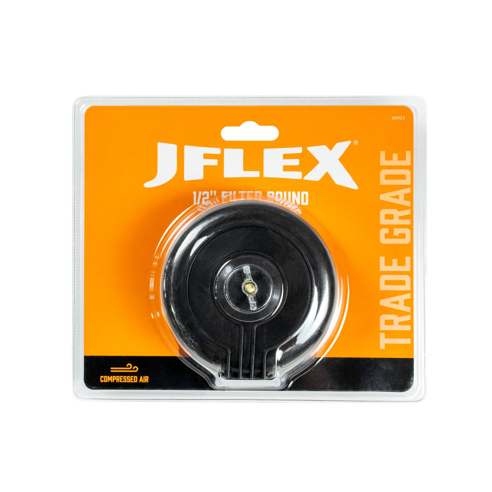 JFLEX 1/2" Round Air Intake Filter for Compressors, Black