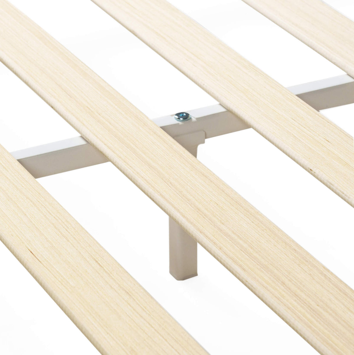 Zinus Arden Single Bamboo Wood Bed Frame in Natural - Slatted Foundation, Built-In Headboard - AU-FPWNH2ZC-08S