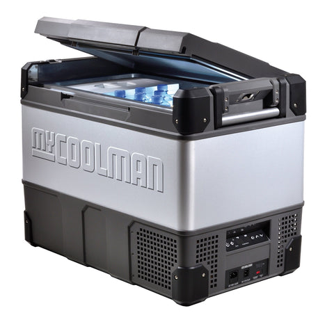 myCOOLMAN 69L dual zone portable fridge - Dual climate zones, Bluetooth app - Grey - CCP69DZ