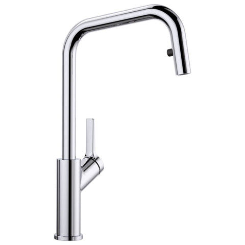 Blanco High Arch Pull Out Spray Mixer Tap - Chrome - 190° Swivel - 5 Star WELS - JURENAS