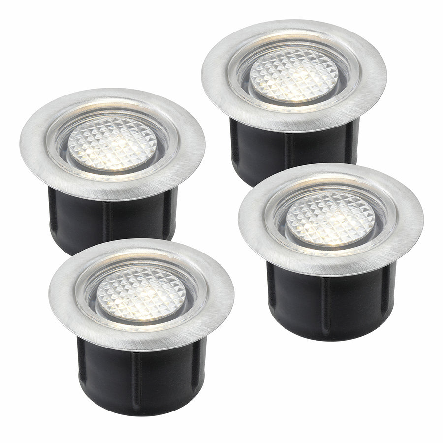 Brilliant Lennox Warm White LED Deck Light Add-On Kit 4 Pack 20943/16