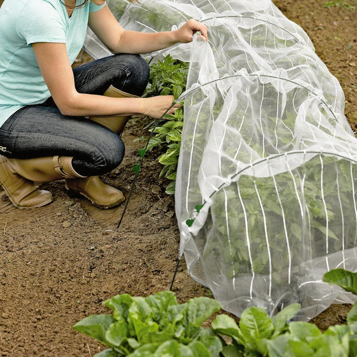 Jack Grow Tunnel Insect Net 1.5m x 5m Fine Mesh Chemical-Free Protection - SuperSaverAU - view 2