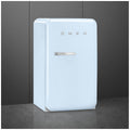 Smeg 50s Retro Style Happy 135L bar fridge - right hinge, pale blue, 6 star energy rating - FAB10HRPB6