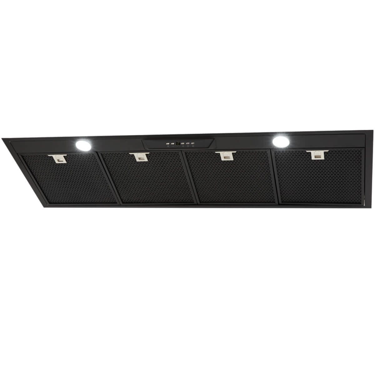 Schweigen 120cm Matte Black Undermount Rangehood - IsoDrive SP Motor, 1600m³/h - UM1390-12BSPPAK
