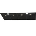 Schweigen 120cm Matte Black Undermount Rangehood - IsoDrive SE Motor, 3200m³/h - UM1390-12BSEPAK