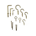 Stahl Hook and Eyescrew Kit - 600 Pieces - Metal - Gold Finish - SuperSaverAU - view 2