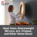 3M Claw Heavyweight Hanging Solution 7kg 5 Pack Red