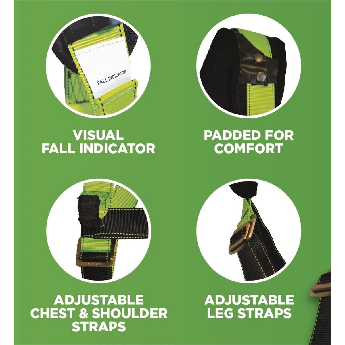 Bailey Fall Protection Universal Padded Harness - 1.67kg - Ergonomic Design - SuperSaverAU - view 3