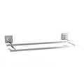 Fusion-Loc 60cm 26kg Chrome Stainless Steel Suction Double Towel Rail