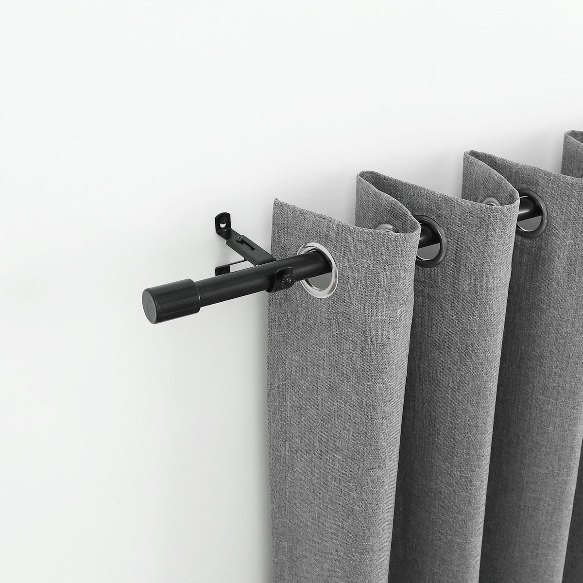 Windoware 25mm Black Adjustable Curtain Bracket 2 Pack - Metal Support - SuperSaverAU - view 3