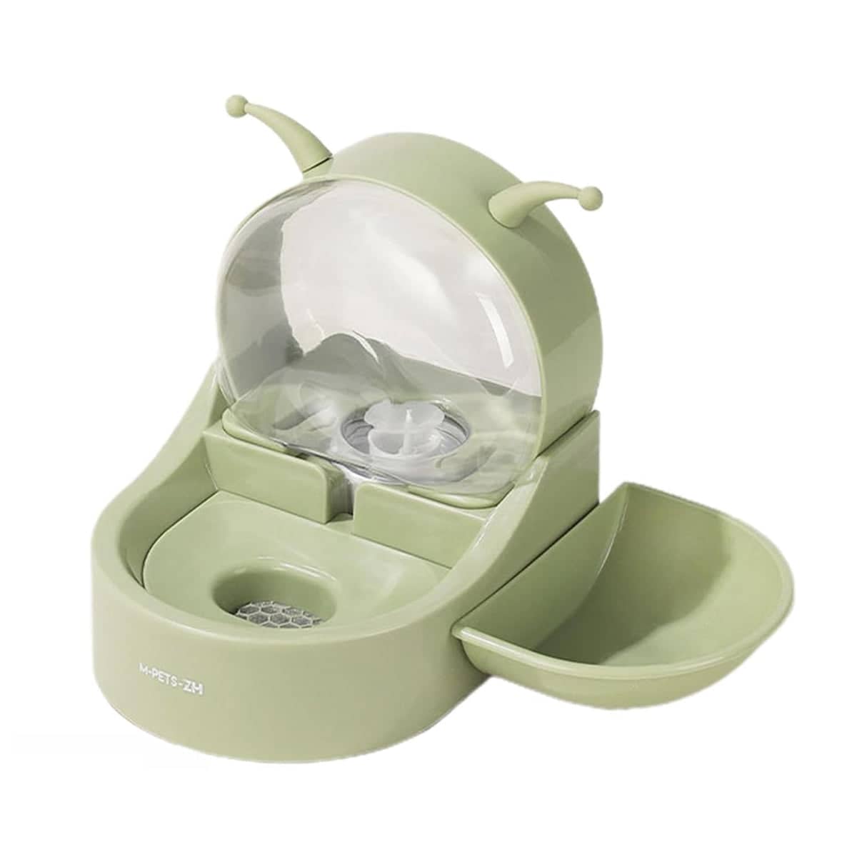 2.2 L Pet Water Fountain with Food Bowl and Auto Circulation Filter - view 2
