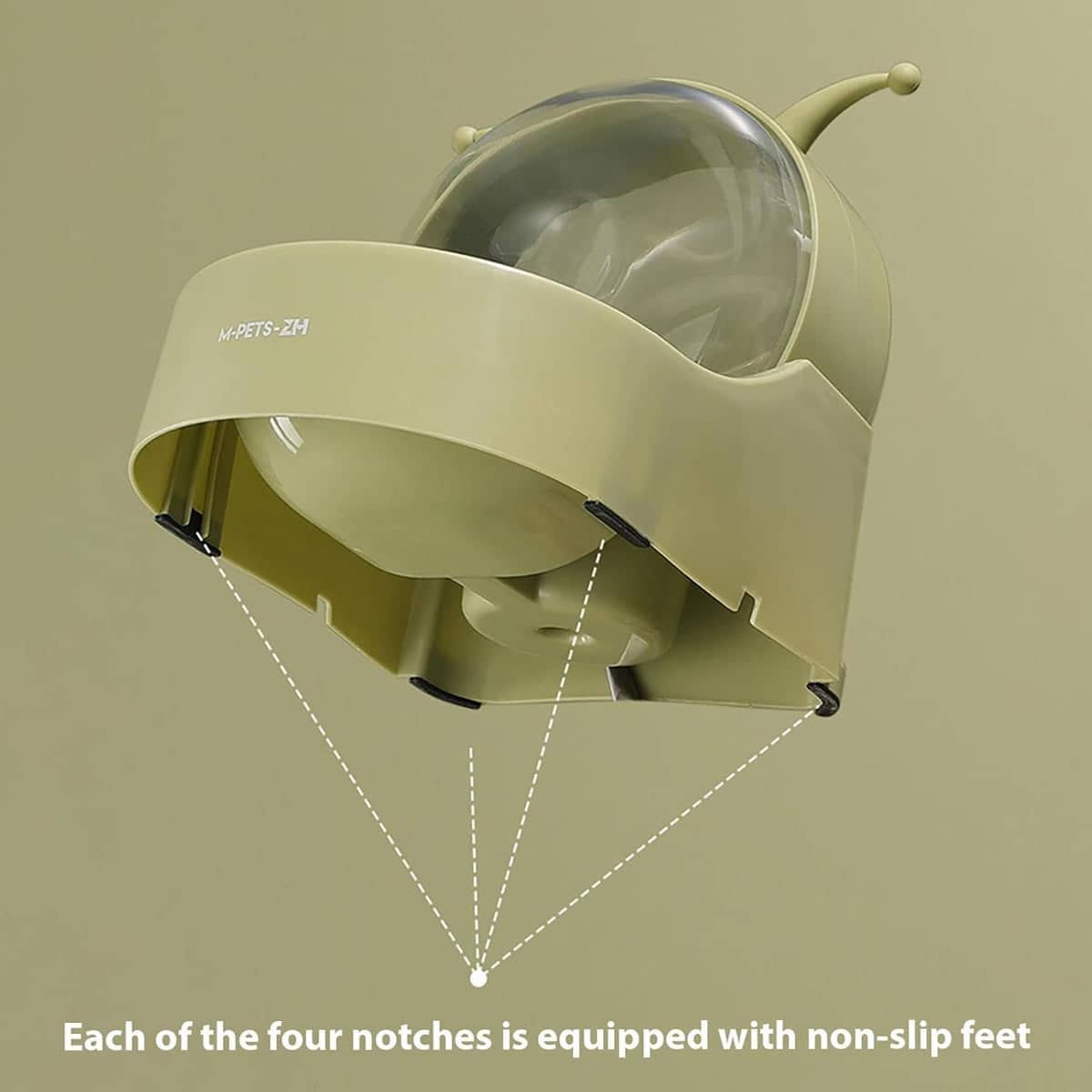 2.2 L Pet Water Fountain with Food Bowl and Auto Circulation Filter - view 5