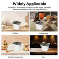 2.4L Stainless Steel Coffee Knock Box Espresso Grounds Bin with Anti Slip Bar - view 4