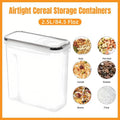 2.5 L Airtight Cereal Storage Container with Lid, Kitchen Grocery Jar