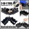 2-In-1 Bevel and Mitre Box Angle Cutting Tool, 85 to 180 Degrees