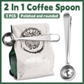 2-In-1 Coffee Spoon with Bag Clip, 3 Pack
