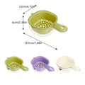 2-In-1 Double Layer Duckbill Draining Basket for Washing Fruit and Vegetables - Green - view 4
